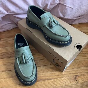 Dr. Martens Olive Tassel Loafers